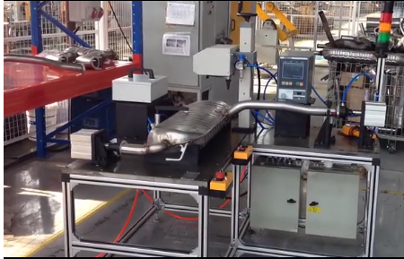 【現場視頻】馬瑞利汽車排氣管測漏工作站