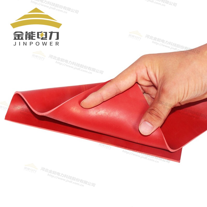 環保型3-12mm紅色平面絕緣膠墊（5-35kV）
